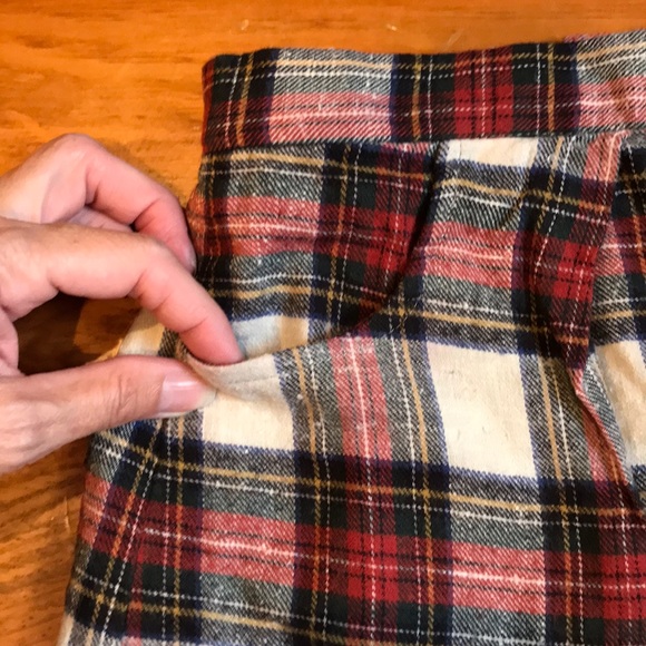 BONPOINT 10 Tartan Check Wool Skirt - Picture 2 of 6